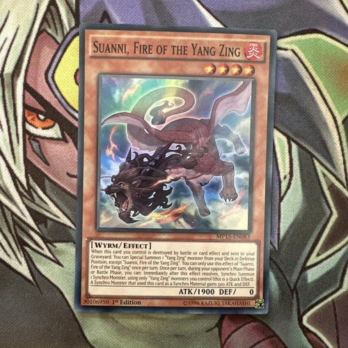MP15-EN083 Suanni, Fire Of The Yang Zing Super Rare 1st Edition NM Yugioh Card