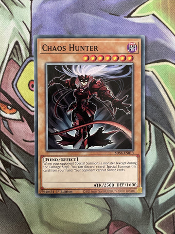 SDSA-EN013 Chaos Hunter Common 1st Edition NM Yugioh Card