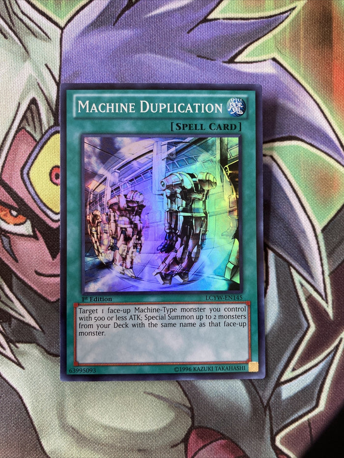 LCYW-EN145 Machine Duplication Super Rare 1st Edition NM Yugioh Card
