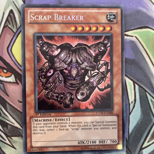 STOR-EN084 Scrap Breaker Secret Rare 1st Edition NM Yugioh Card