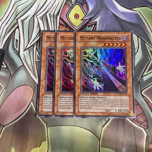 PTDN-ENSE1 x3 Mutant Mindmaster Super Rare Excellent Condition Yugioh