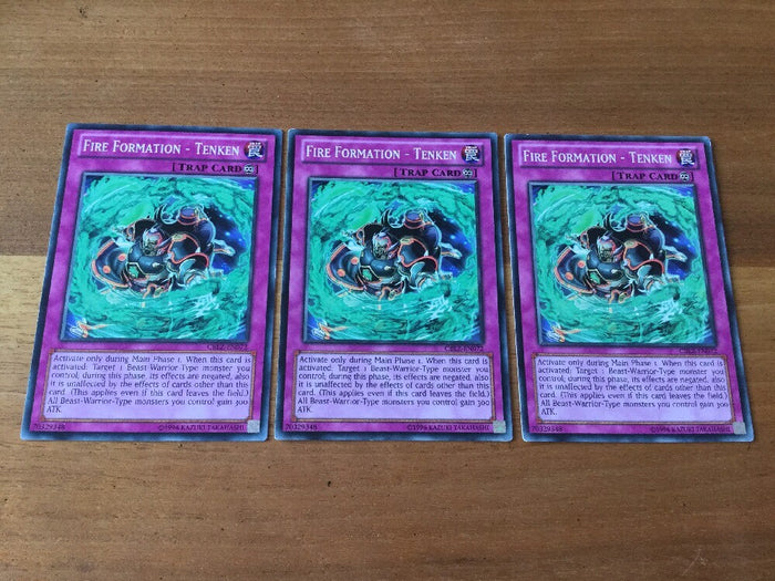 CBLZ-EN072  Yugioh 3x Fire Formation - Tenken (Mixed)