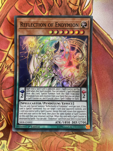 SR08-EN002 REFLECTION OF ENDYMION Super Rare 1st Edition YuGiOh Card