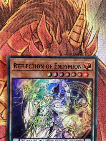 SR08-EN002 REFLECTION OF ENDYMION Super Rare 1st Edition YuGiOh Card (back)