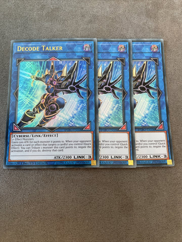 DUPO-EN106 x3 Decode Talker Ultra Rare Limited Edition NM Yugioh