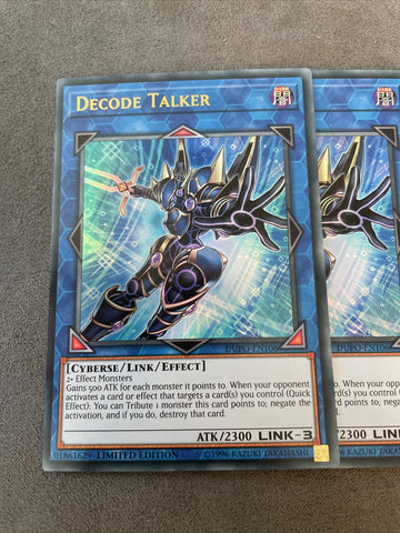 DUPO-EN106 x3 Decode Talker Ultra Rare Limited Edition NM Yugioh (back)