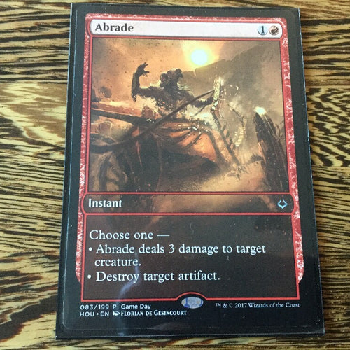 Abrade Full Art - Player Reward Excellent Magic MTG