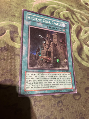 SOI-EN047 Ancient Gear Castle Super Rare unl Edition Light Play Yugioh