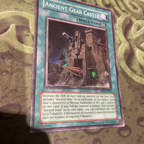 SOI-EN047 Ancient Gear Castle Super Rare unl Edition Light Play Yugioh