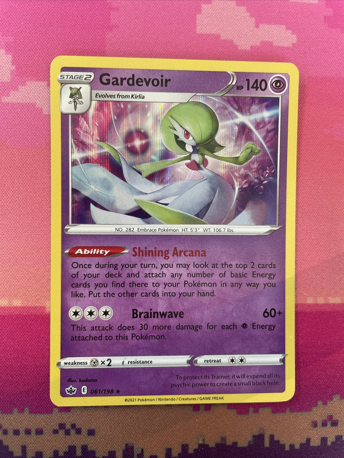 Pokemon Card Gardevoir Chilling Reign Holo Rare 061/198 Near Mint