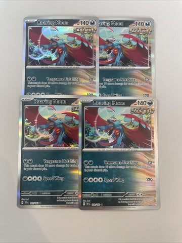 Pokemon TCG Roaring Moon 109/162 Playset S&V Temporal Forces (4 Cards)