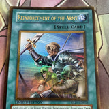 GLD1-EN032 1x Yugioh Gold Rare Reinforcement Of The Army Limited Edition