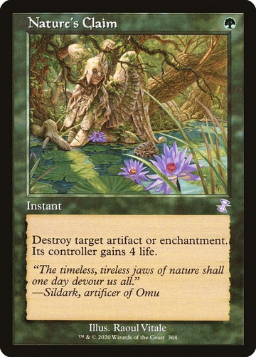 Nature's Claim Time Spiral Remastered Excellent Magic MTG