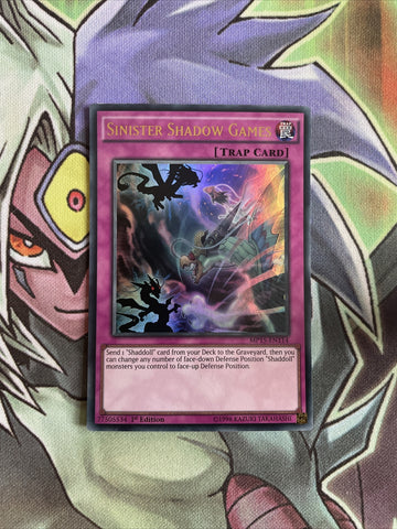 MP15-EN114 Sinister Shadow Games Ultra Rare 1st Edition NM Yugioh Card