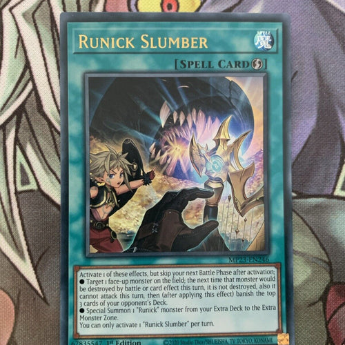 MP23-EN246 Runick Slumber Ultra Rare 1st Edition NM Yugioh Card