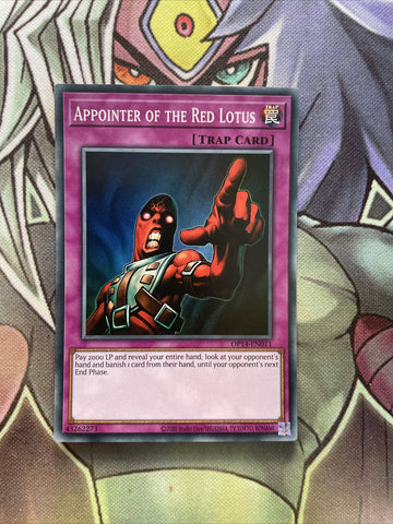OP14-EN011 Appointer Of The Red Lotus Super Rare UNL Edition Near Mint Yugioh