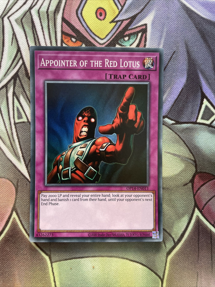 OP14-EN011 Appointer Of The Red Lotus Super Rare UNL Edition Near Mint Yugioh