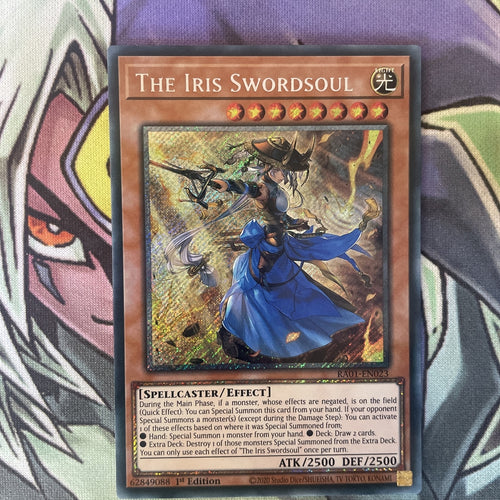RA01-EN023 The Iris Swordsoul Platinum Secret Rare NM 1st Edition Yugioh Card
