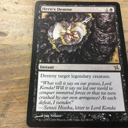 BETRAYERS OF KAMIGAWA - Hero's Demise Excellent Magic MTG