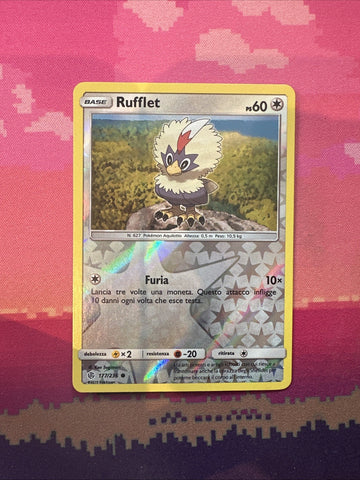 Pokemon Card Rufflet Cosmic Eclipse Reverse Holo 177/236 Near Mint