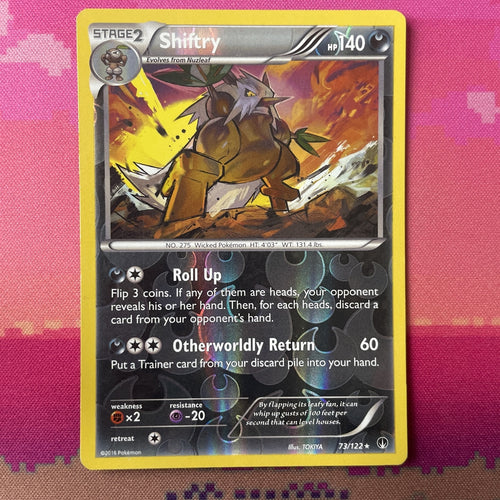 Pokemon Card Shiftry Breakpoint Reverse Holo Rare 73/122 Near Mint