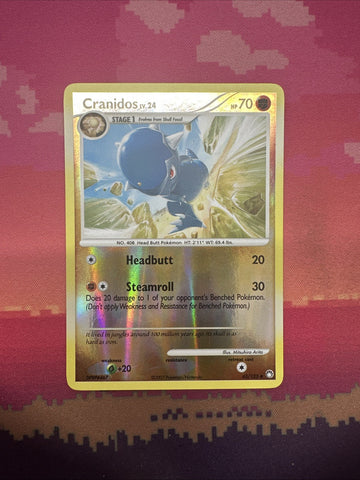 Pokemon Card Cranidos Mysterious Treasures Reverse Holo 43/123 Near Mint