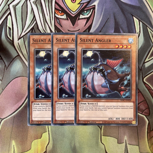 SDFC-EN026 x3 Silent Angler Common Excellent Condition Yugioh