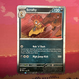 Pokemon Card Scrafty 188 Black Star Promo Cosmo Holo Near Mint