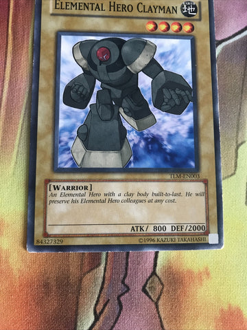 TLM-EN003 Elemental Hero Clayman Common 1st Edition YuGiOh See o (back)