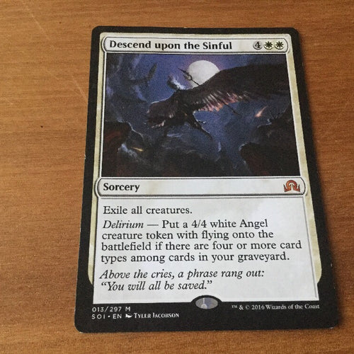 Descend upon the Sinful - Shadow Over Innistrad Excellent Magic MTG