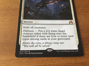 Descend upon the Sinful - Shadow Over Innistrad Excellent Magic MTG (back)