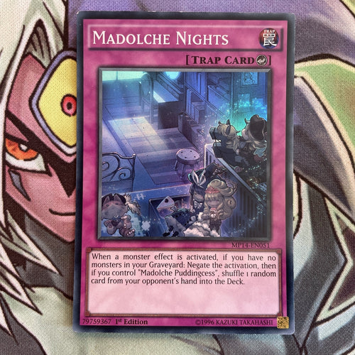 MP14-EN051 Madolche Nights Super Rare 1st Edition NM Yugioh Card