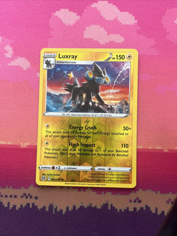 Pokemon Card Luxray Brilliant Stars Reverse Holo Rare 051/172 NM
