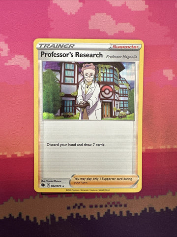 Pokemon Card Professor's Research Champions Path Holo Rare 062/073 Near Mint