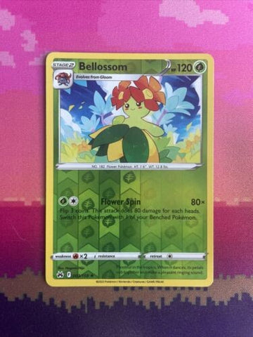 Pokemon Card Bellossom Crown Zenith Reverse Holo Rare 003/159 Near Mint