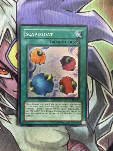 SDJ-041 Scapegoat Super Rare Unlimited Edition NM Yugioh Card