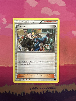 Pokemon Card Cassius XY Base Set Uncommon 115/146 Near Mint