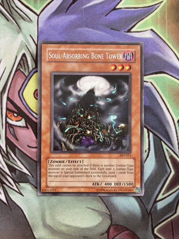 AST-011 Soul-Absorbing Bone Tower Rare UNL Edition NM Yugioh Card