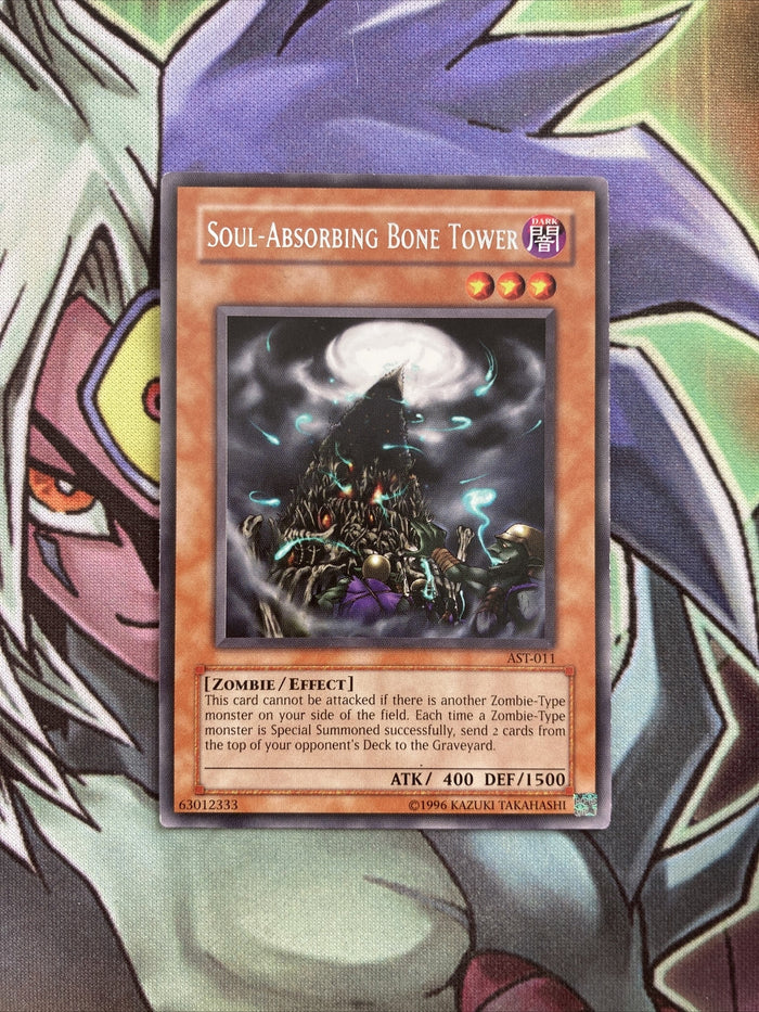 AST-011 Soul-Absorbing Bone Tower Rare UNL Edition NM Yugioh Card