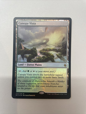 Canopy Vista - Battle For Zendikar FOIL Excellent Magic MTG