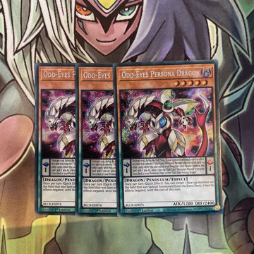 BLCR-EN074 x3 Odd-Eyes Persona Dragon Secret Rare Excellent Condition Yugioh