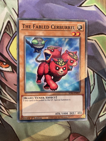 SDSA-EN017 The Fabled Cerburrel Common 1st Edition NM Yugioh Card