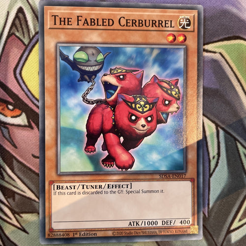SDSA-EN017 The Fabled Cerburrel Common 1st Edition NM Yugioh Card
