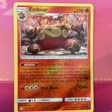 Pokemon Card Emboar Cosmic Eclipse Reverse Holo Rare 33/236 Near Mint