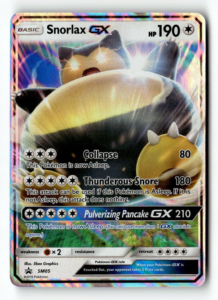Pokemon Card Snorlax GX Holo LP SM Promos SM05
