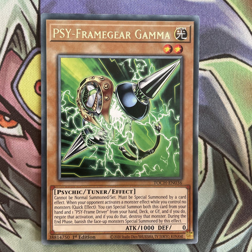 TOCH-EN036 Psy-Framegear Gamma Rare 1st Edition NM Yugioh Card