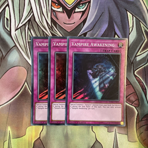 DASA-EN010 x3 Vampire Awakening Super Rare Excellent Condition Yugioh