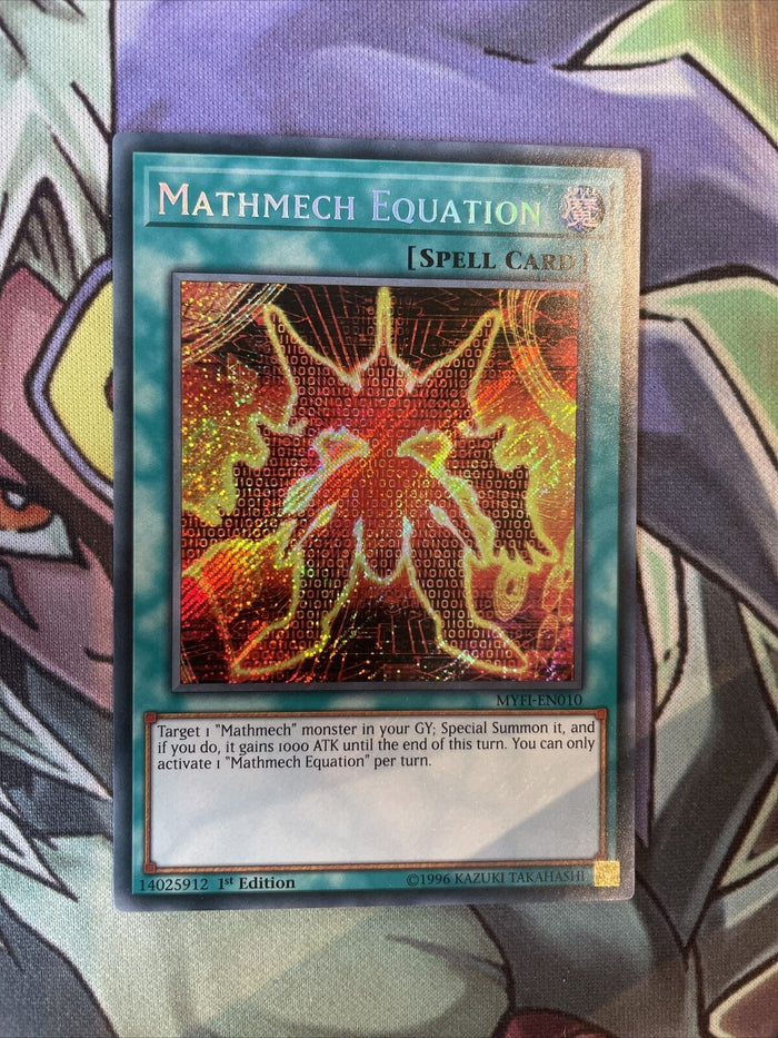 MYFI-EN010 Mathmech Equation Secret Rare 1st Edition NM Yugioh Card