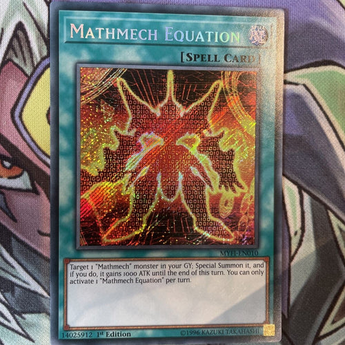 MYFI-EN010 Mathmech Equation Secret Rare 1st Edition NM Yugioh Card