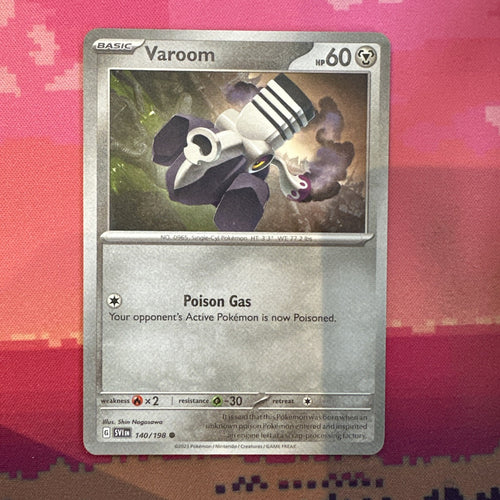 Pokemon Card Varoom MISPRINT FADED 140/198 Near Mint